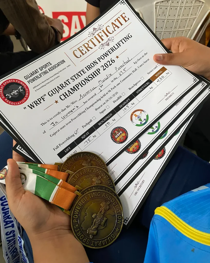 Samya Panchal at WRPF Gujarat State Iron Powerlifting Championship 2026, Surat